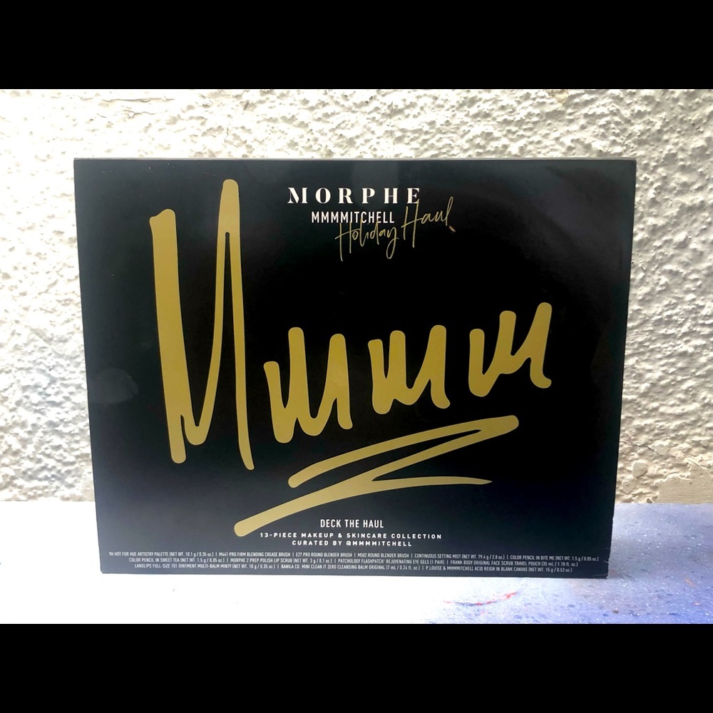 MORPHE Mmmmitchel Holiday Haul - 13 piece Make & Skin Care Collection Curated.